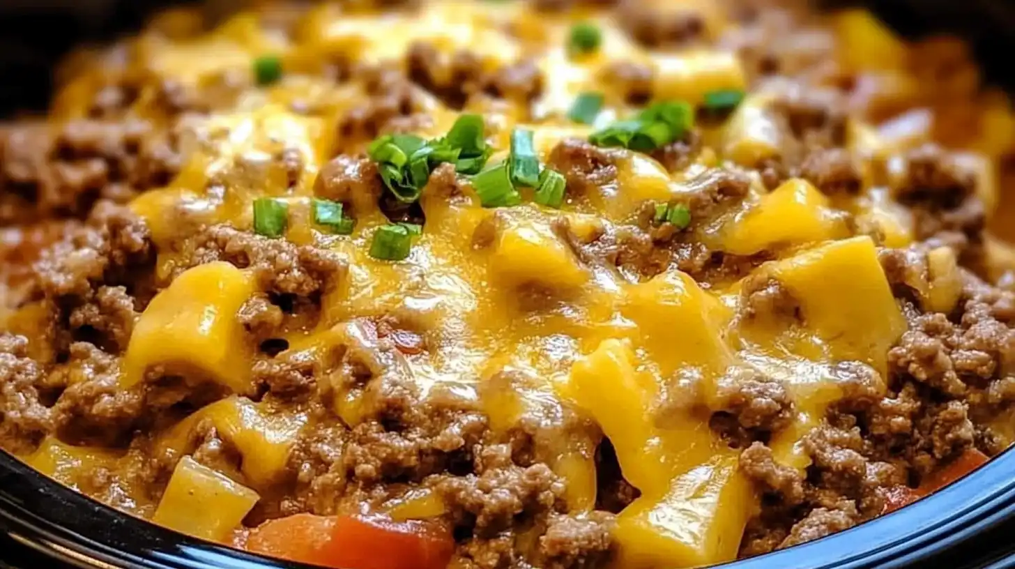 slow cooker hamburger casserole
