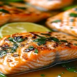 Crispy Bang Bang Salmon Bites Bowls on a Plate