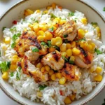 Street Corn Chicken Rice Bowl