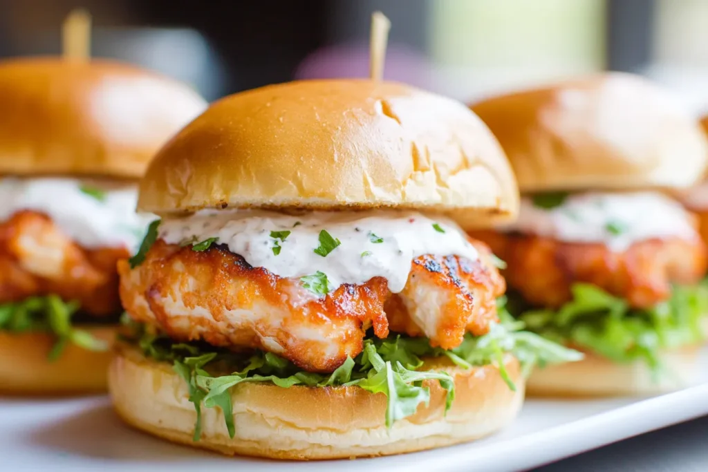 Bang Bang Chicken Sliders