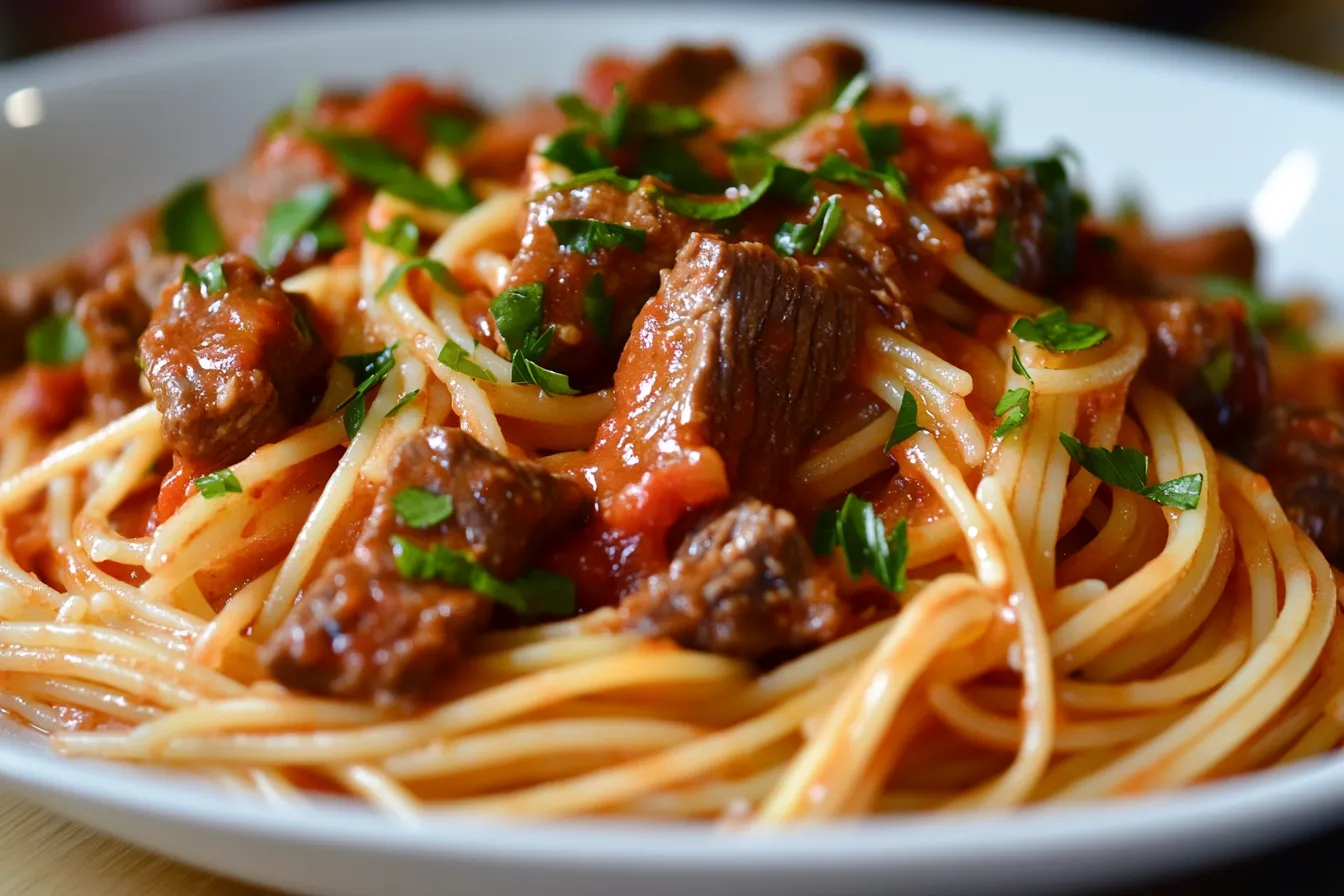 Beef Pasta with Tomato