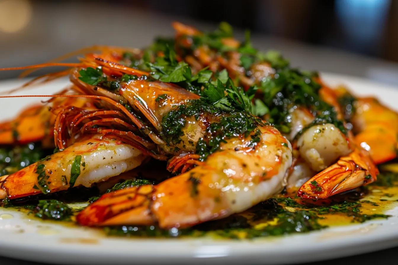 Chimichurri shrimp
