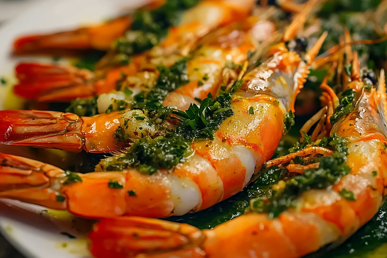Chimichurri shrimp