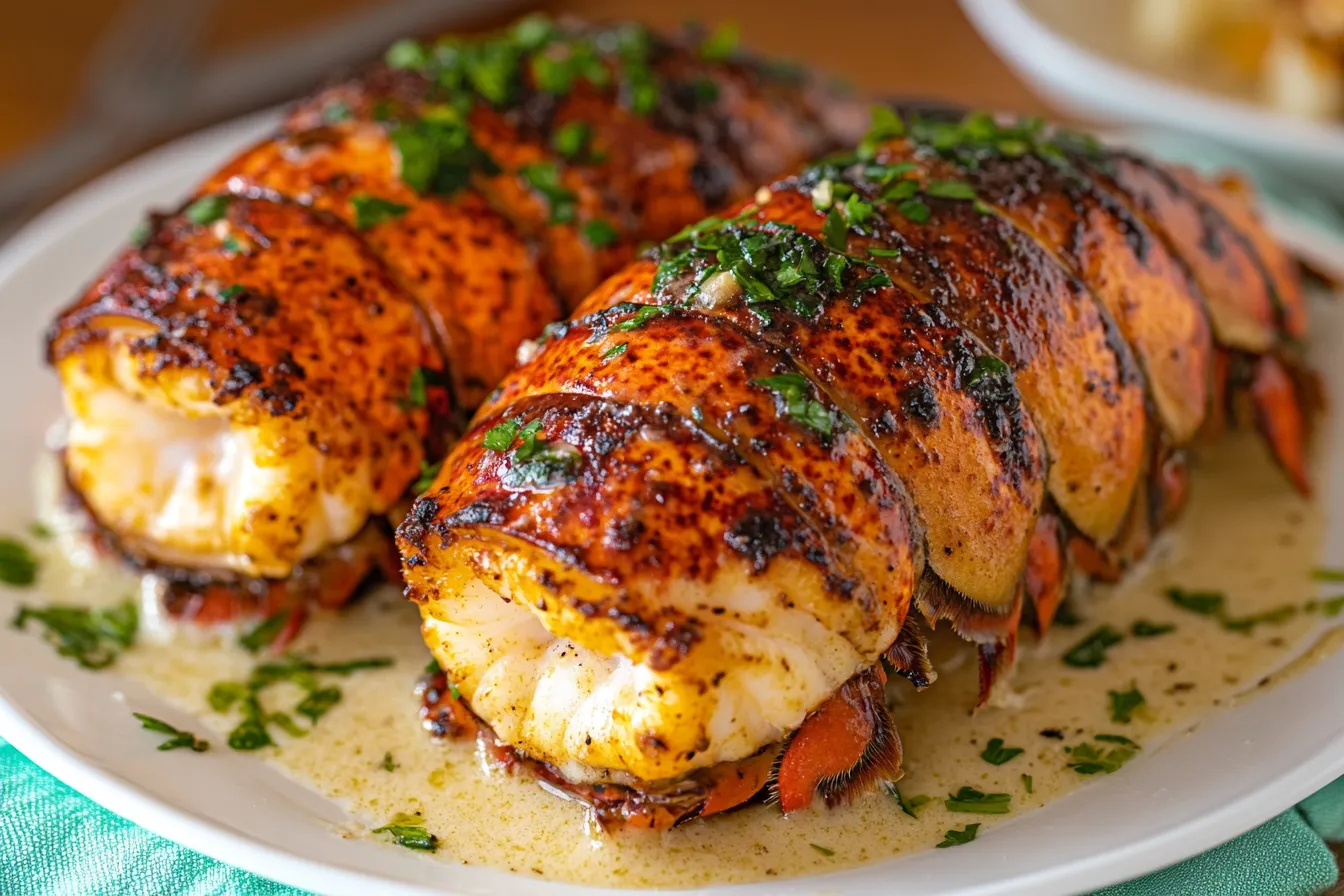 Creamy Garlic Butter Lobster Tails