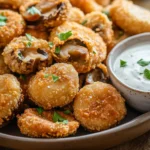 Crispy Fried Mushrooms with Cool Ranch Dip
