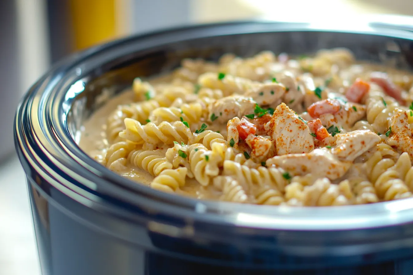 Crock Pot Creamy Cajun Chicken Pasta Recipe