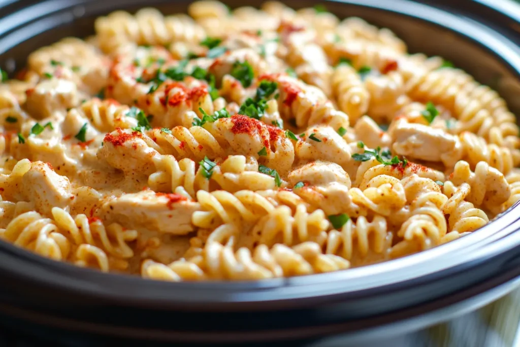 Crock Pot Creamy Cajun Chicken Pasta Recipe