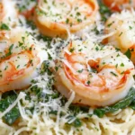 LEMON GARLIC SHRIMP WITH SPINACH ORZO