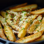 crispy air fryer garlic parmesan fries