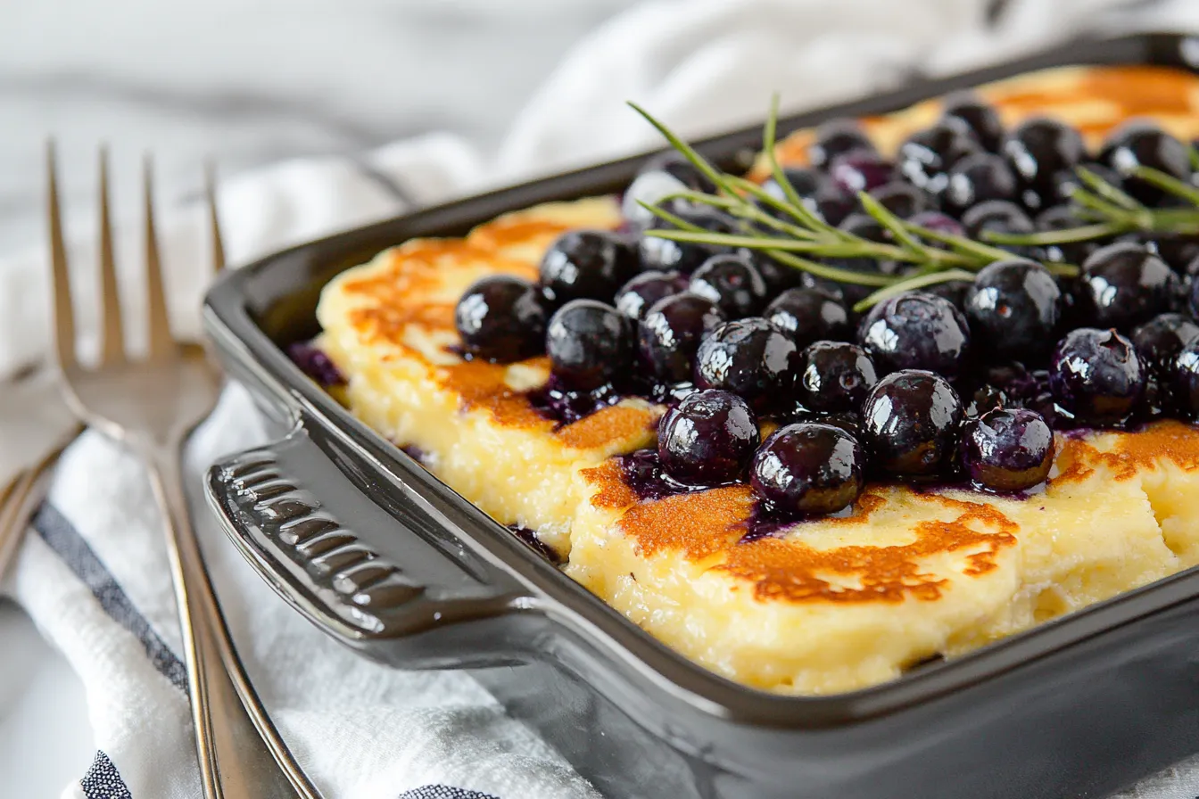 Blueberry Buttermilk Pancake Casserole