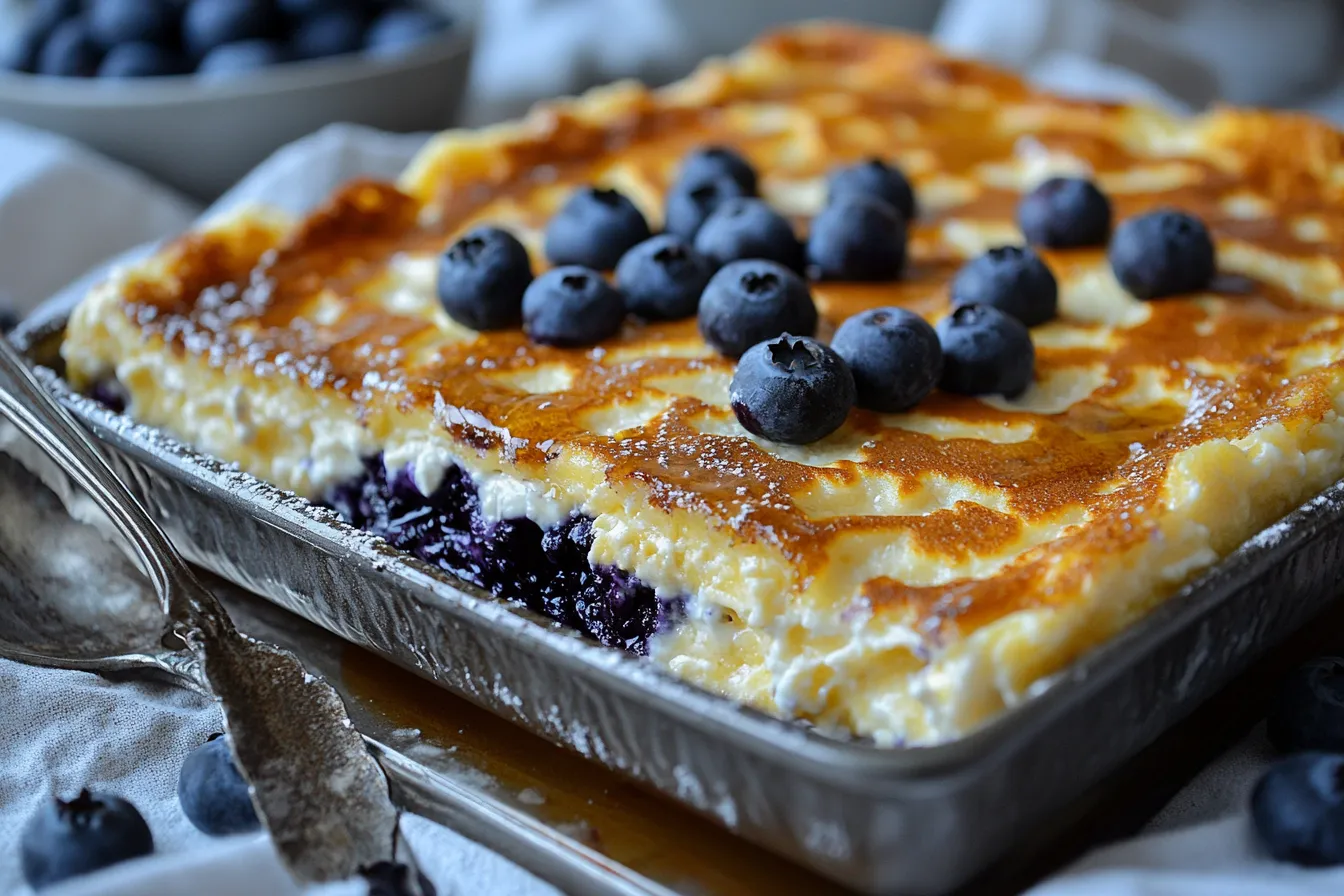 Blueberry Buttermilk Pancake Casserole