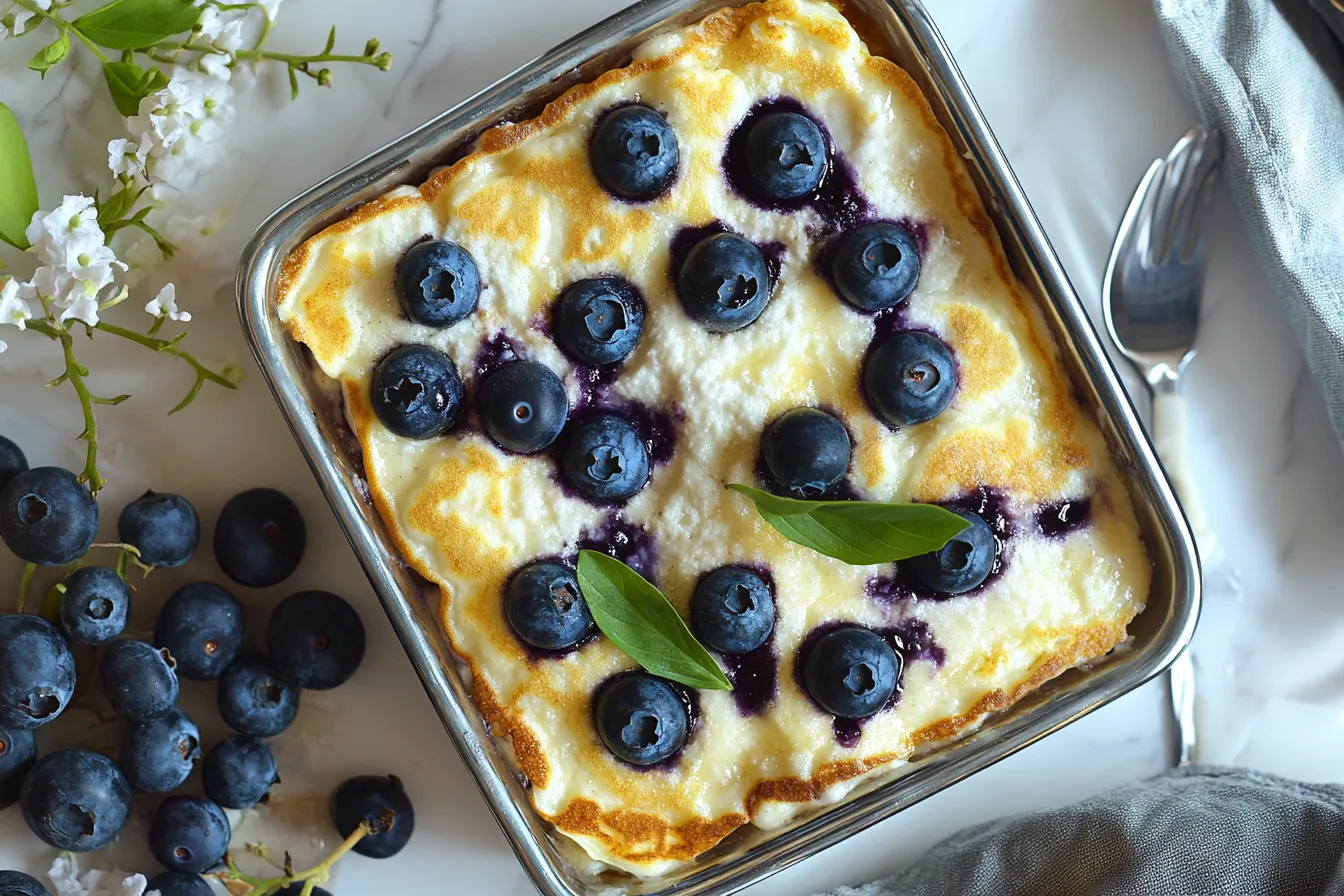 Blueberry Buttermilk Pancake Casserole