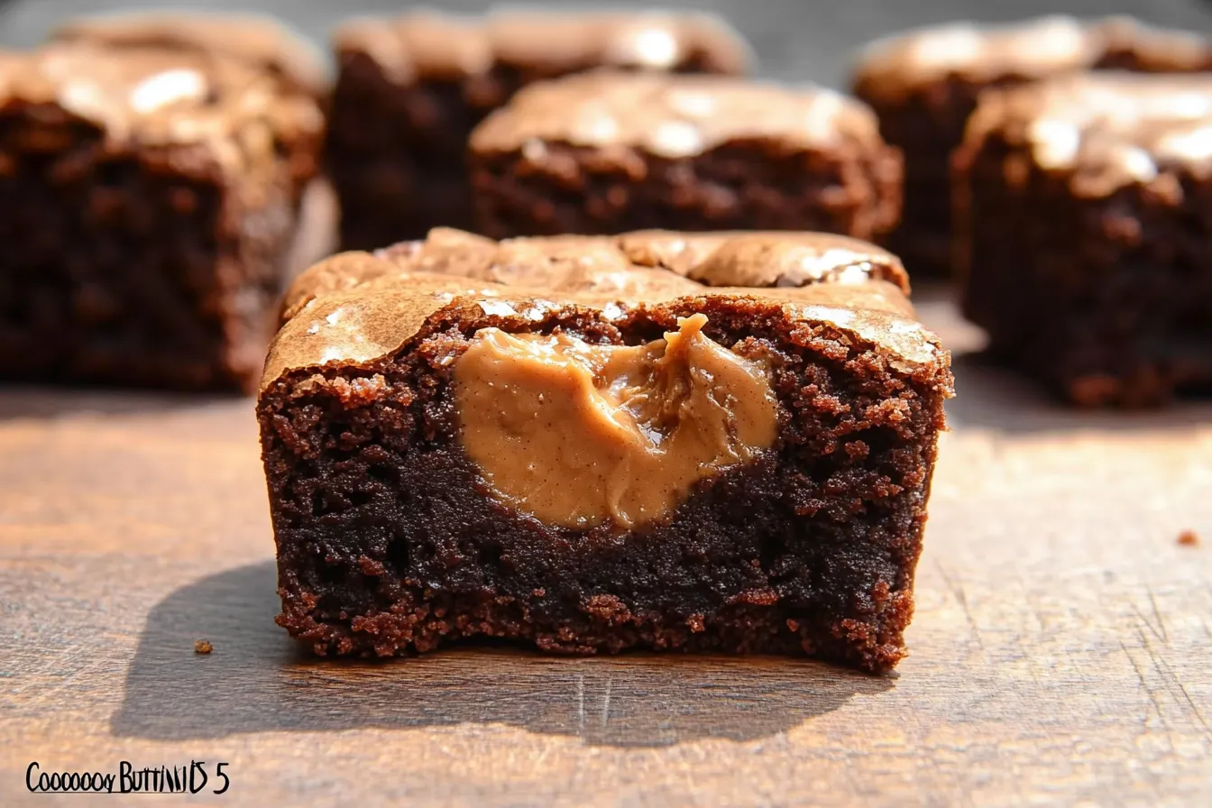 CHOCOLATE PEANUT BUTTER BROWNIE