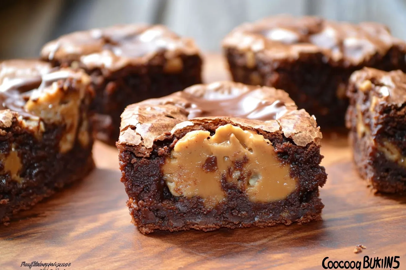 CHOCOLATE PEANUT BUTTER BROWNIE