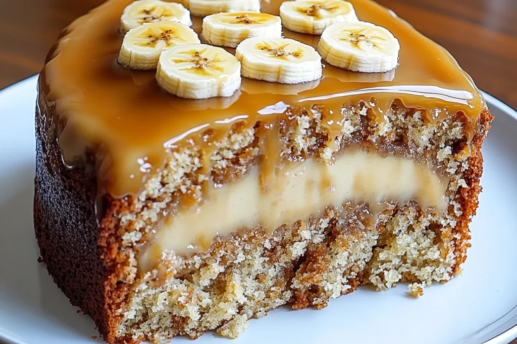 Caramel Banana Cake