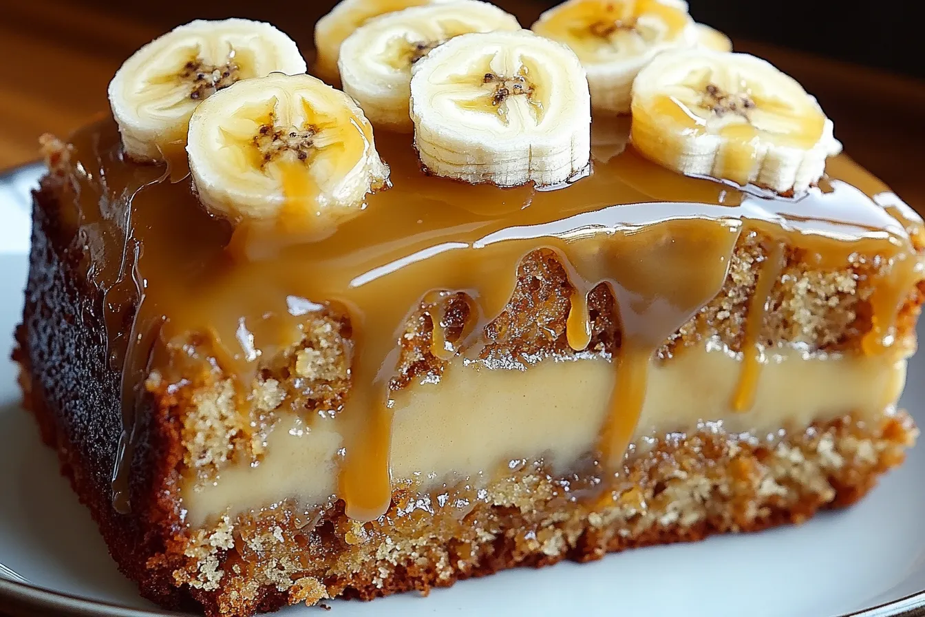 Caramel Banana Cake