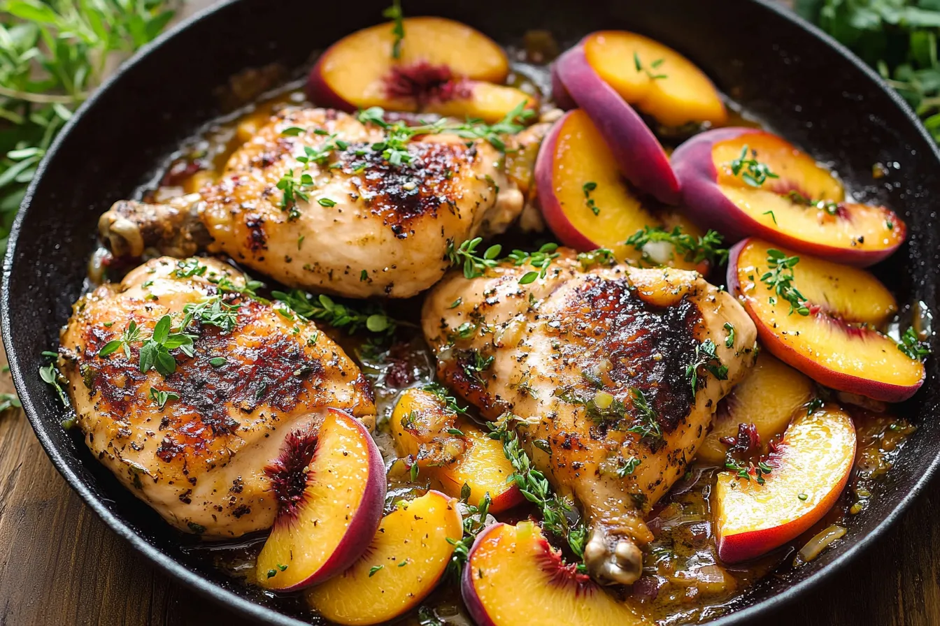 Chicken with Peaches