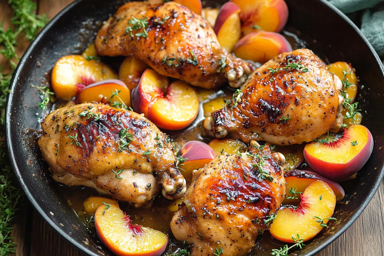 Chicken with Peaches