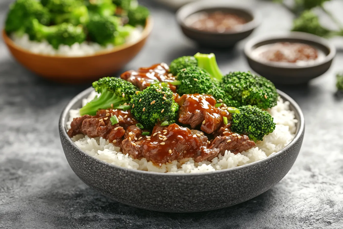 Chinese beef and broccoli