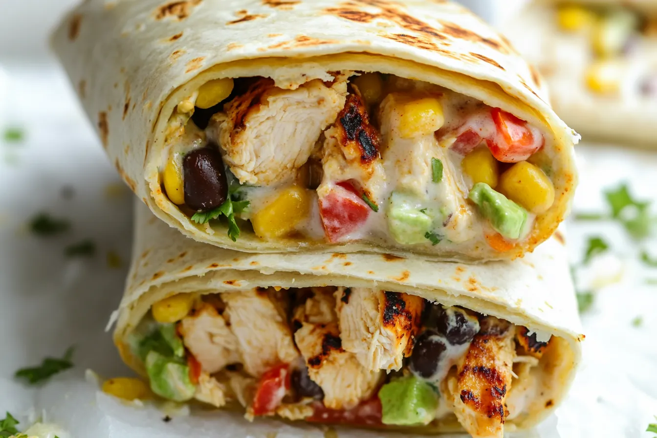 Chipotle Ranch Grilled Chicken Burrito
