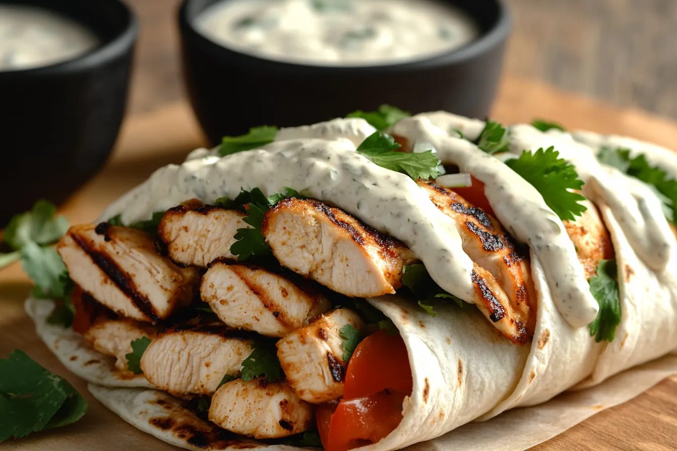 Chipotle Ranch Grilled Chicken Burrito