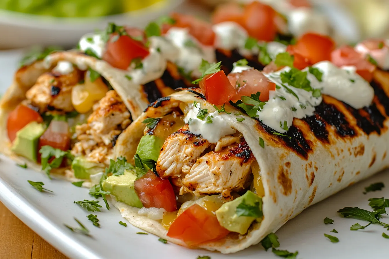 Chipotle Ranch Grilled Chicken Burrito