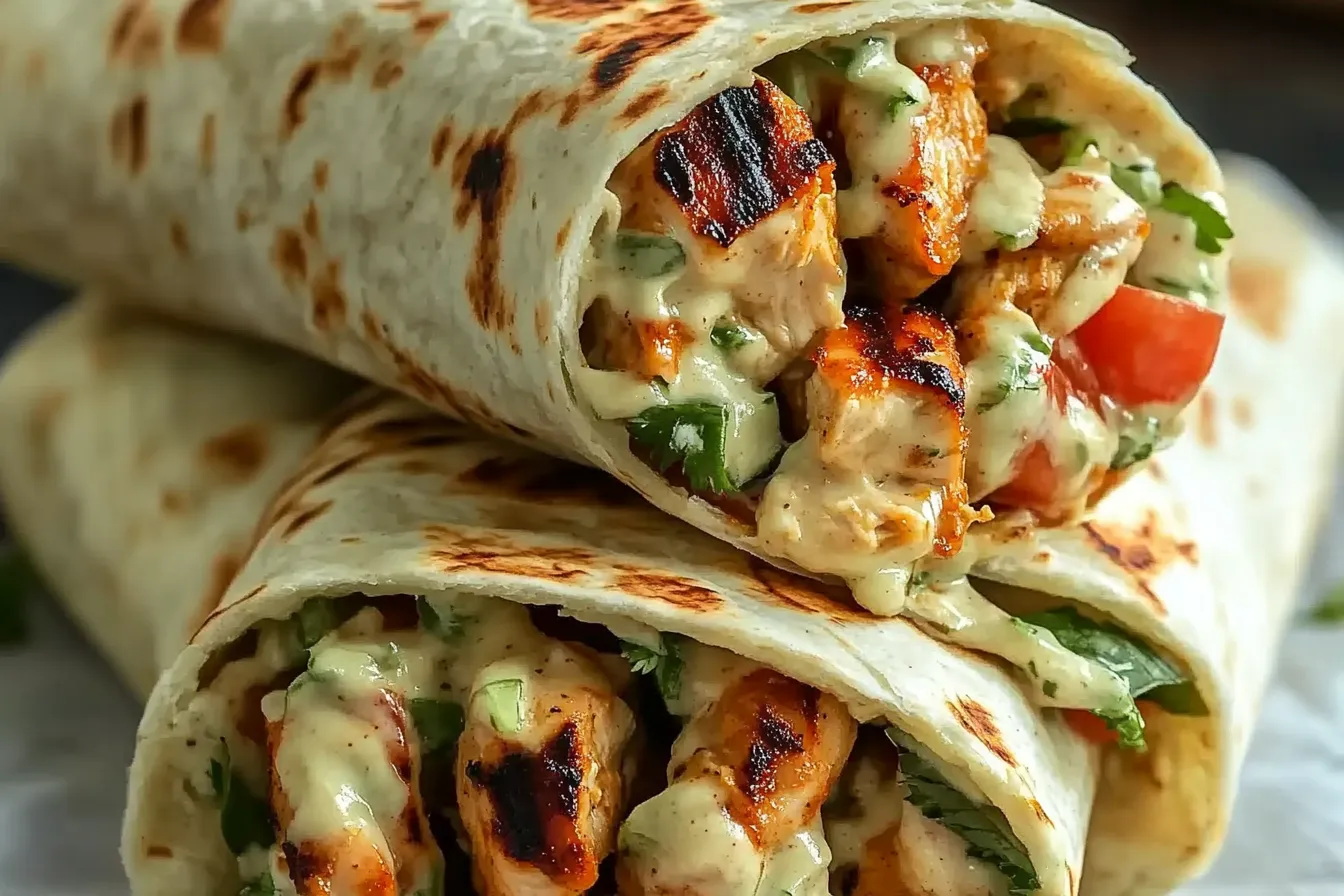 Chipotle Ranch Grilled Chicken Burrito