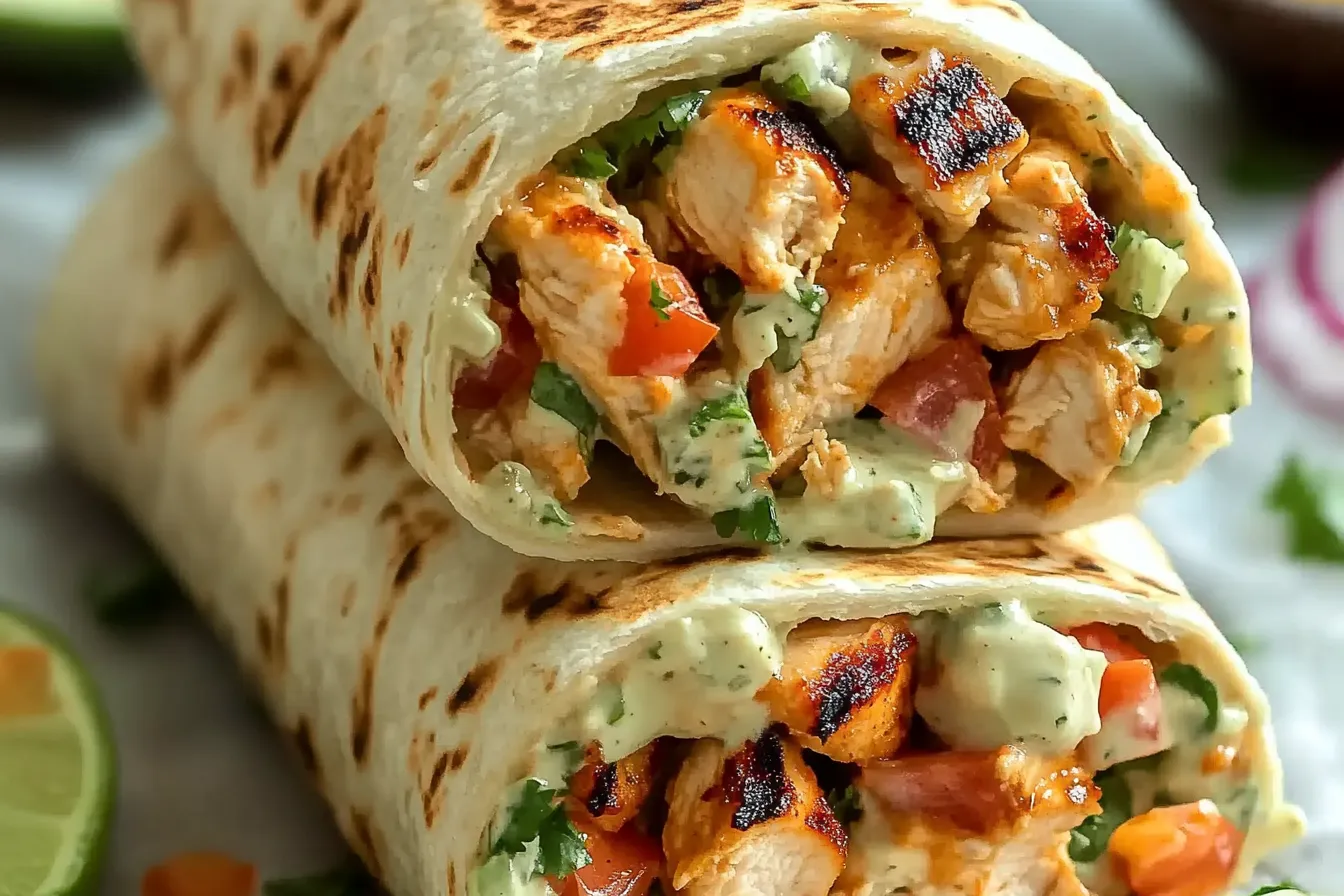 Chipotle Ranch Grilled Chicken Burrito