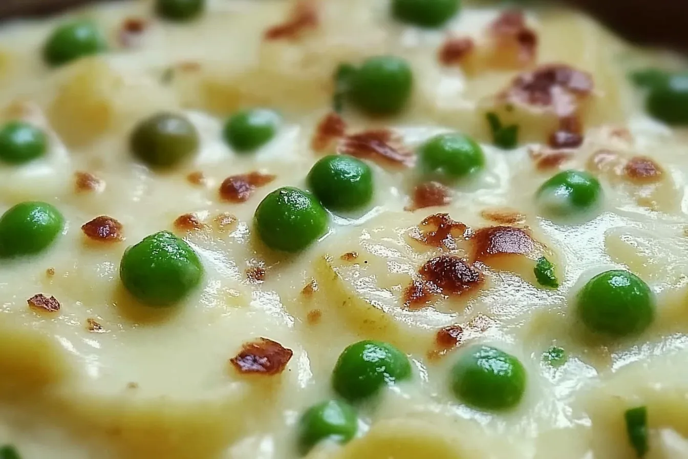 Creamed Potatoes and Peas