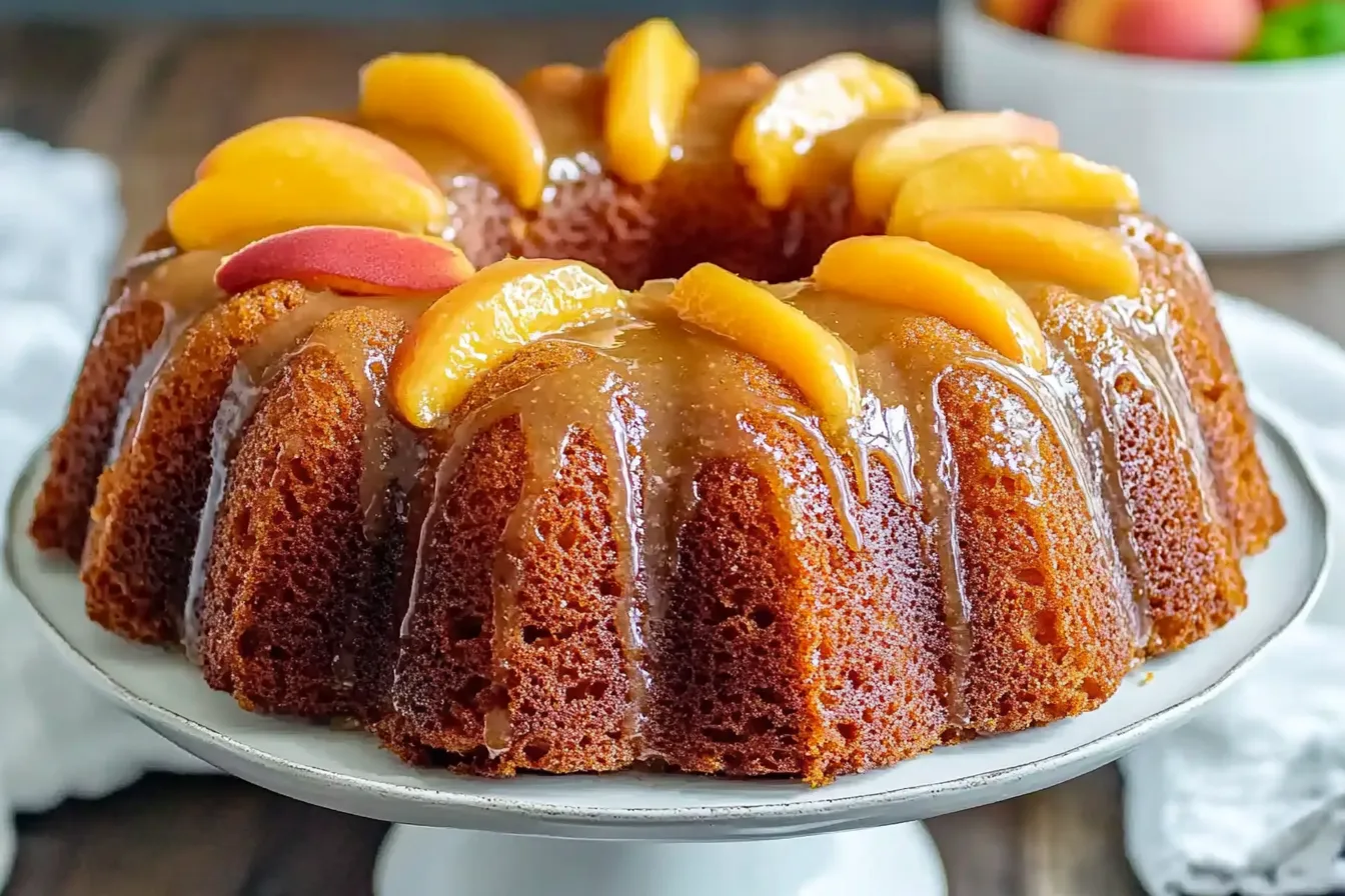 Fresh Peach Bundt Cake