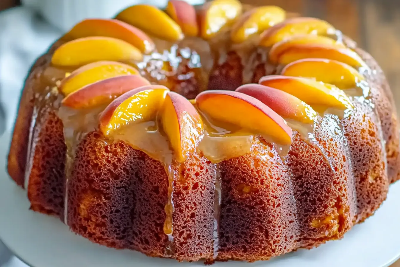 Fresh Peach Bundt Cake