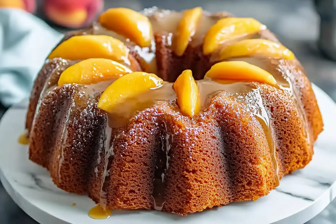 Fresh Peach Bundt Cake