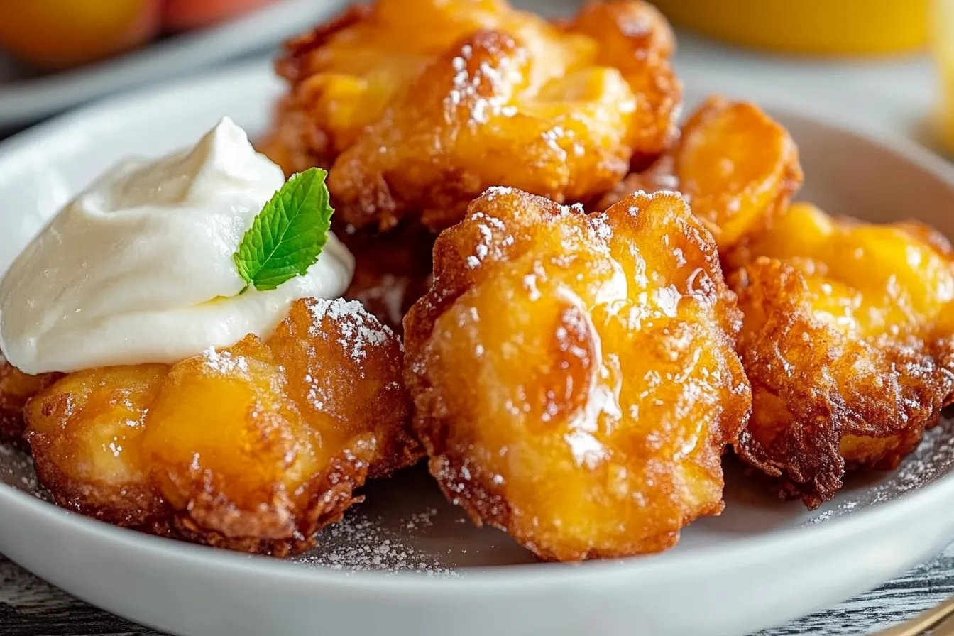 Fresh Peach Fritters