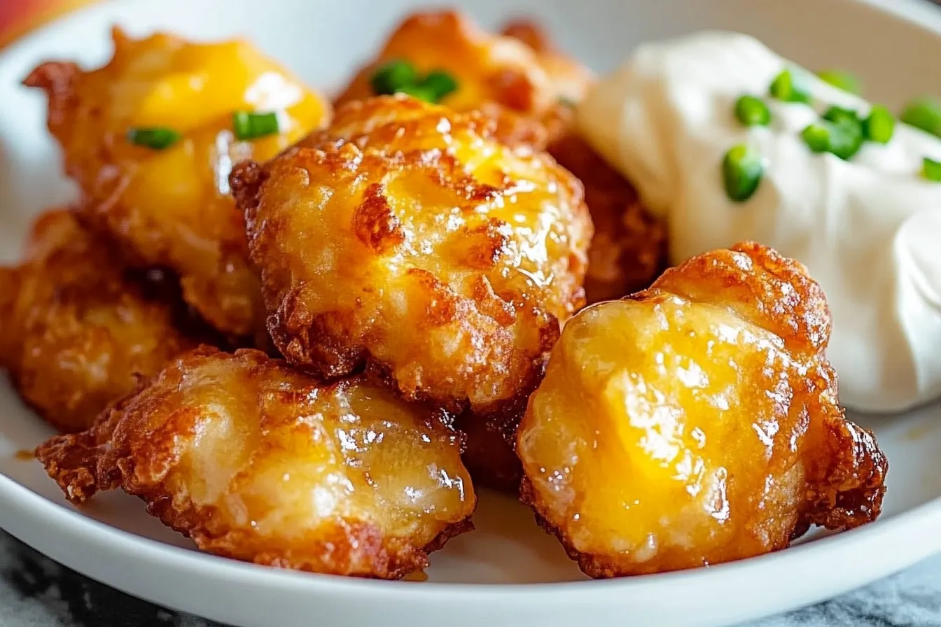 Fresh Peach Fritters