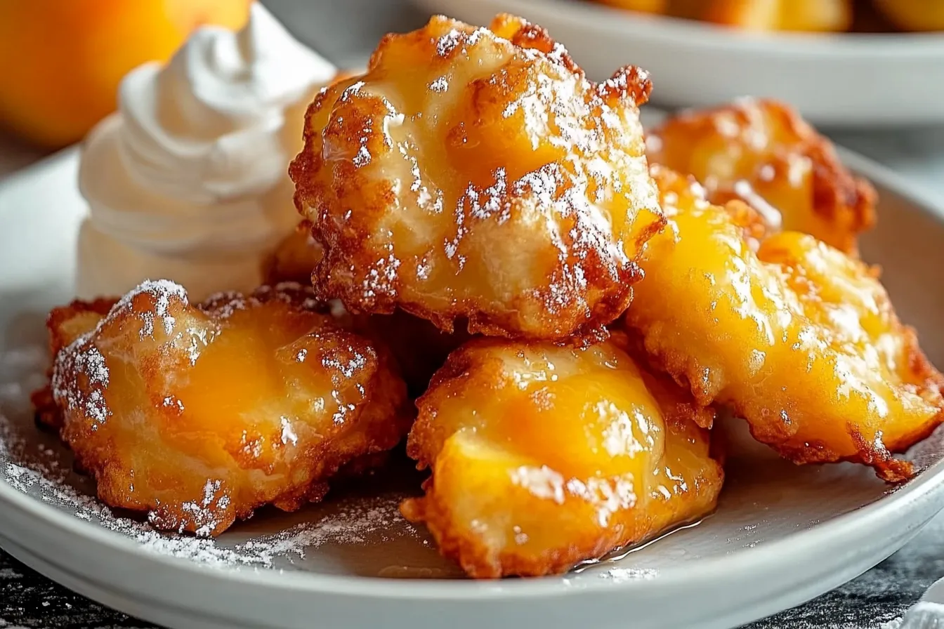 Fresh Peach Fritters