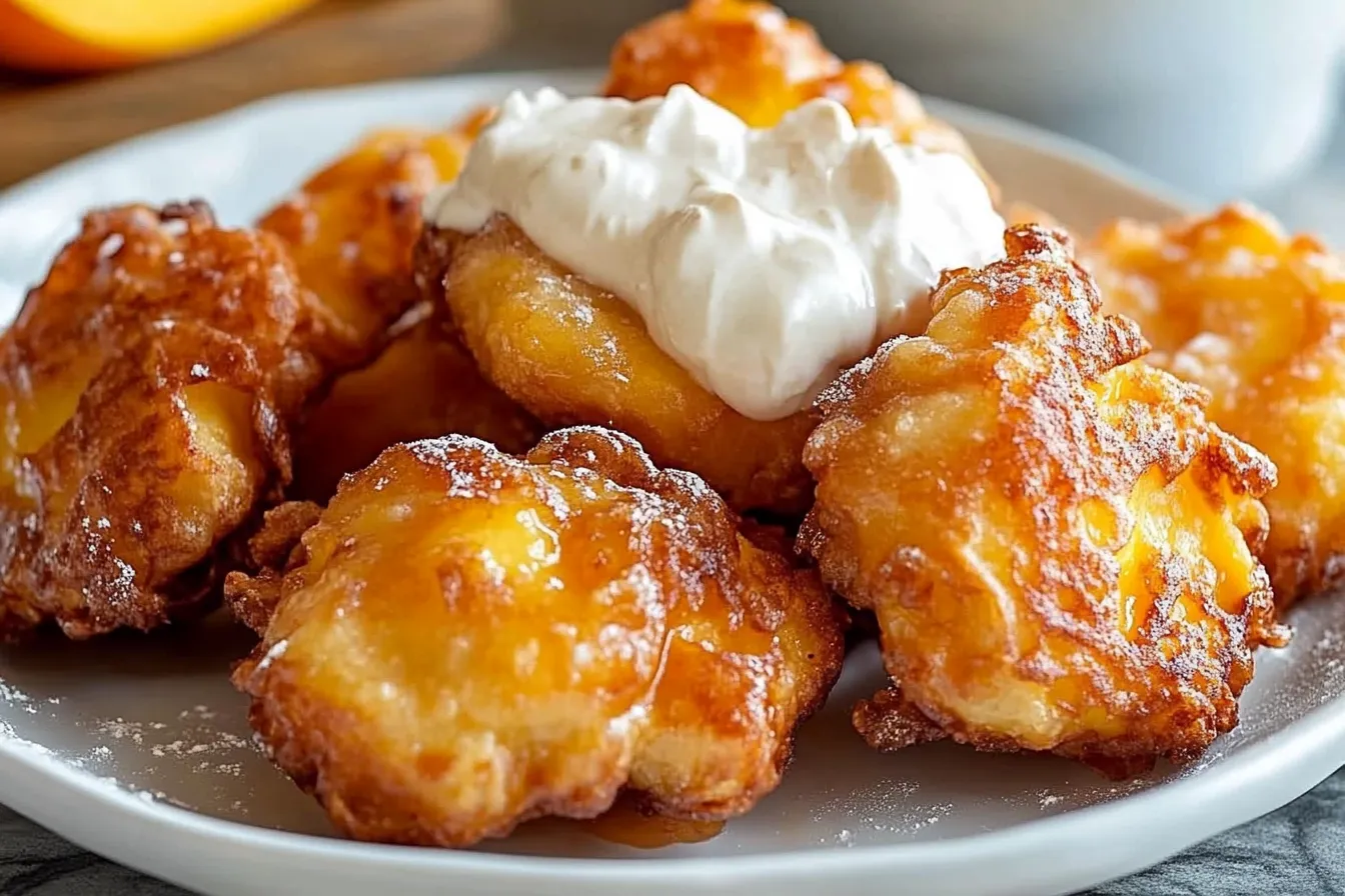 Fresh Peach Fritters