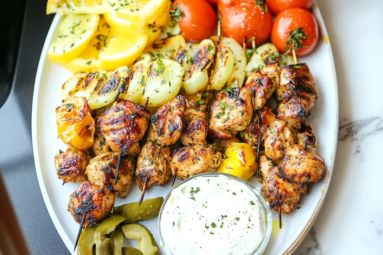 GREEK CHICKEN KABOBS