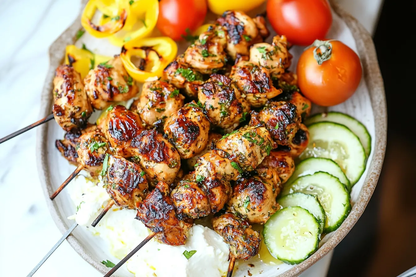 GREEK CHICKEN KABOBS