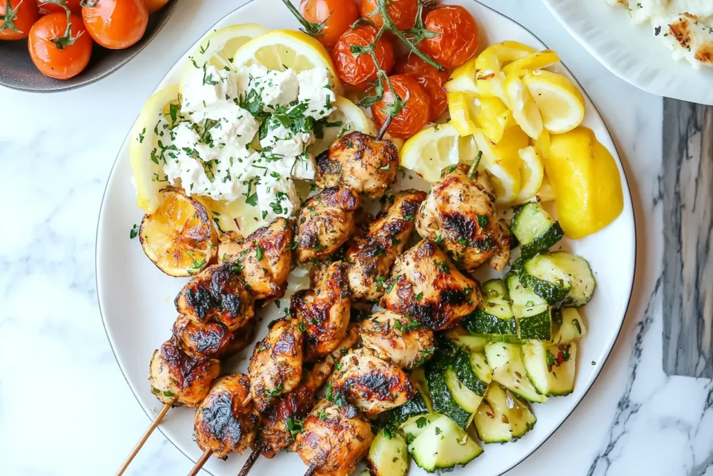 GREEK CHICKEN KABOBS