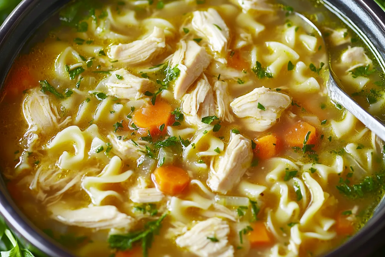 HOMESTYLE CHICKEN NOODLE SOUP