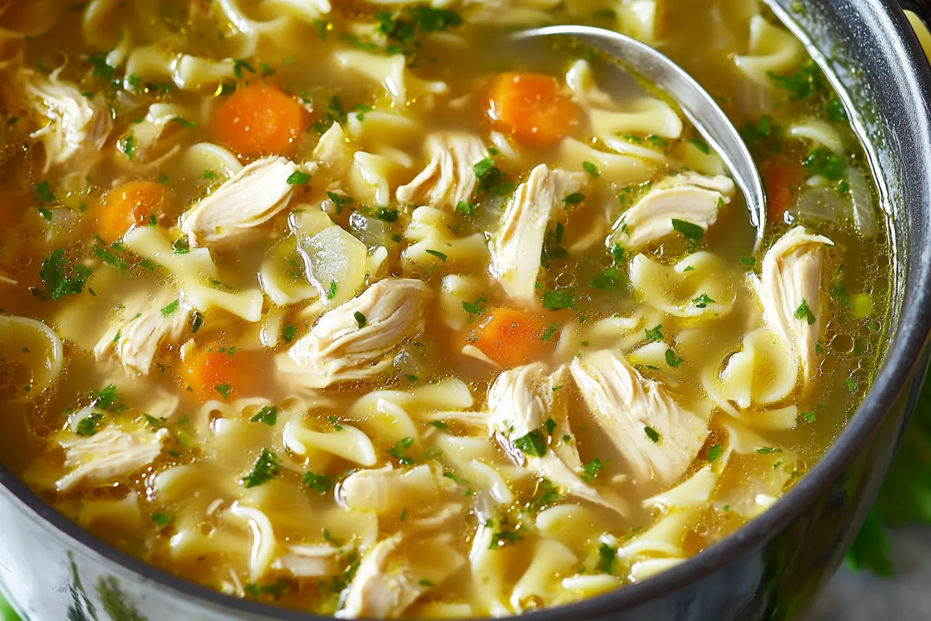HOMESTYLE CHICKEN NOODLE SOUP