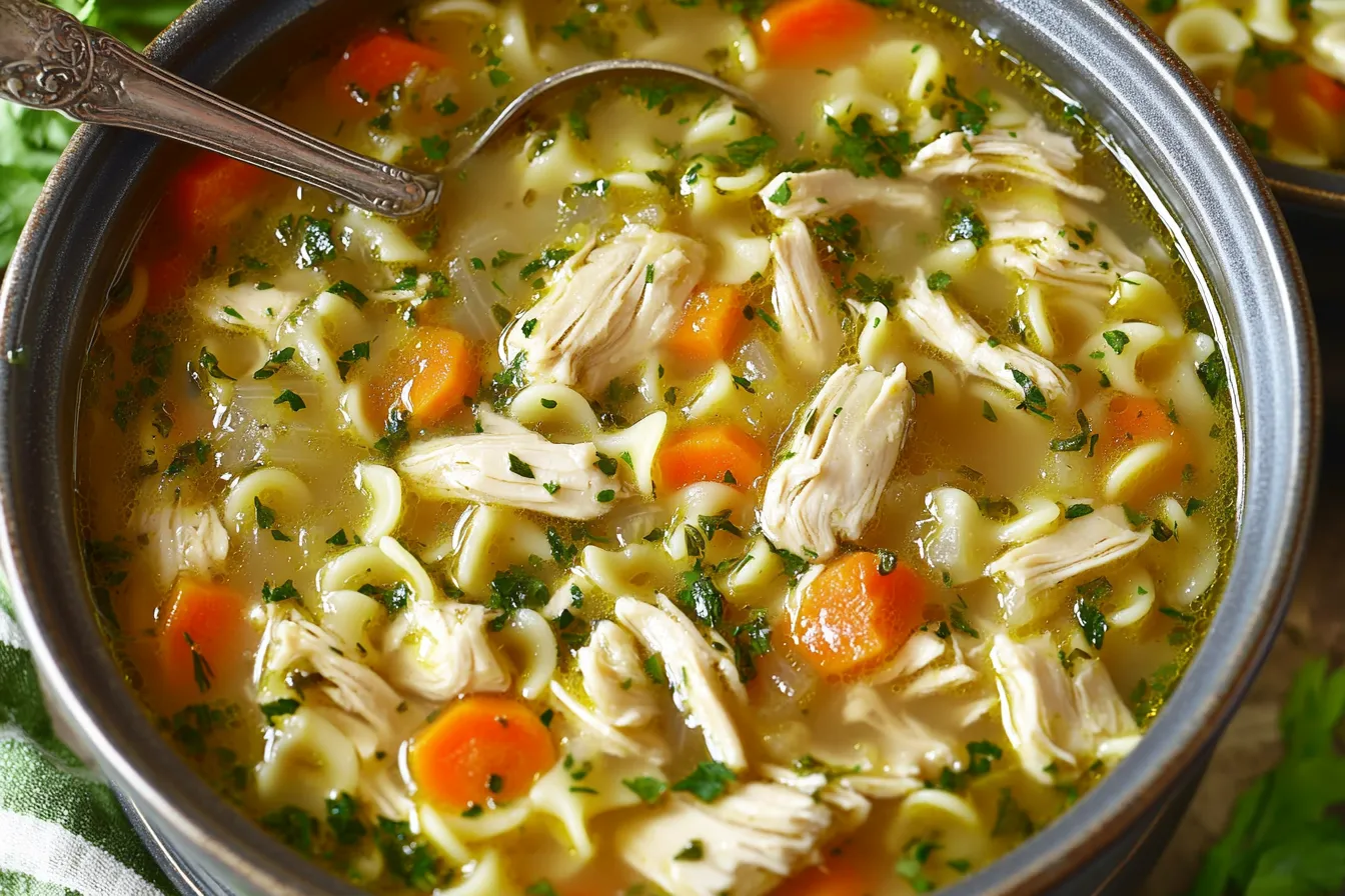 HOMESTYLE CHICKEN NOODLE SOUP