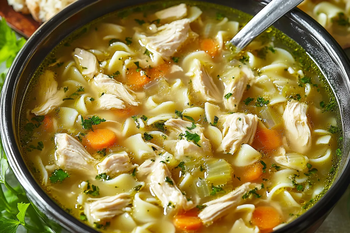 HOMESTYLE CHICKEN NOODLE SOUP