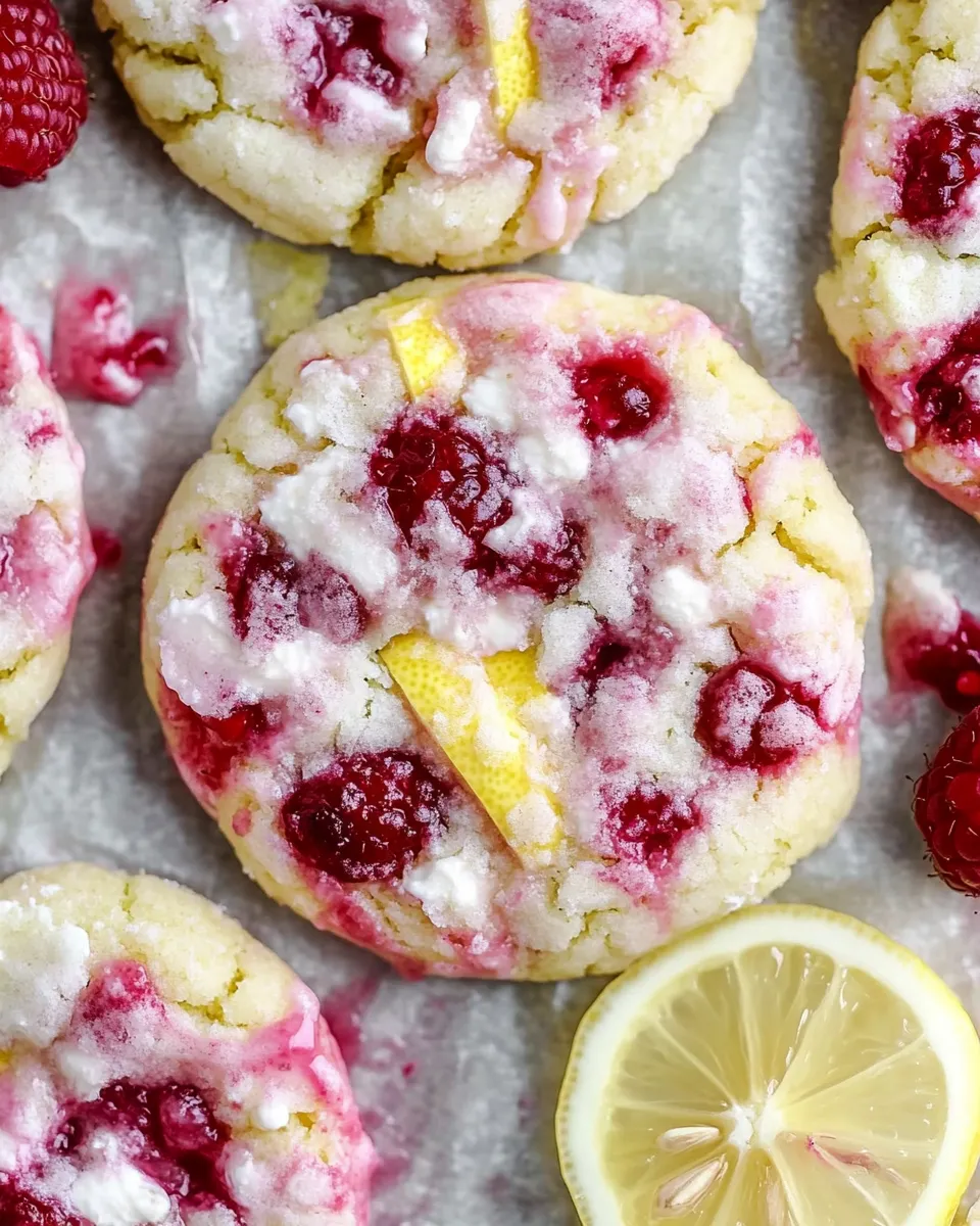 LEMON RASPBERRY COOKIES