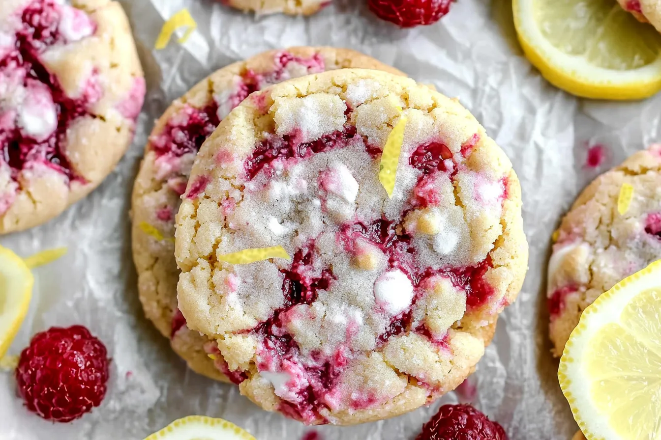 LEMON RASPBERRY COOKIES
