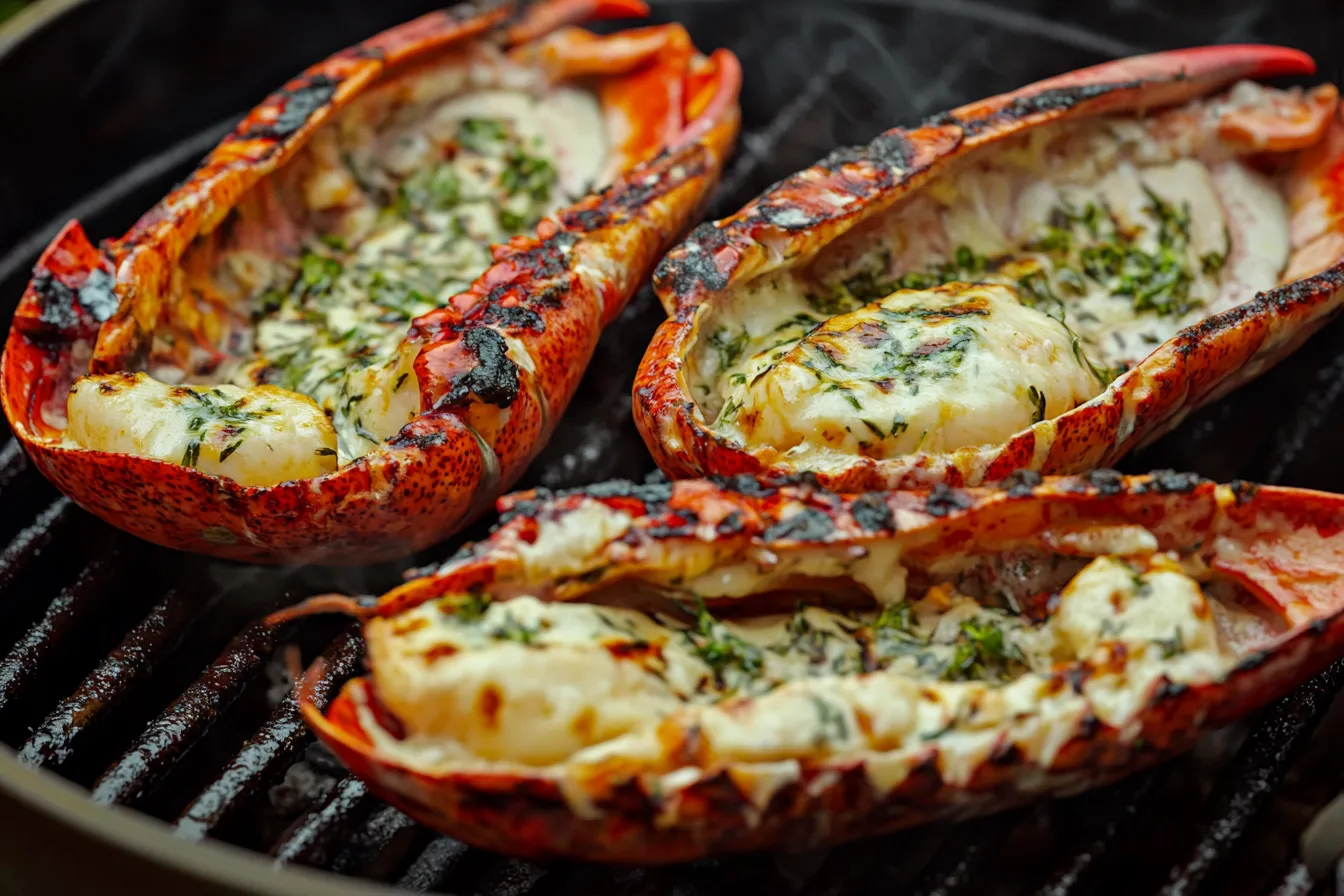 Lobster on the Grill with Herb Butter