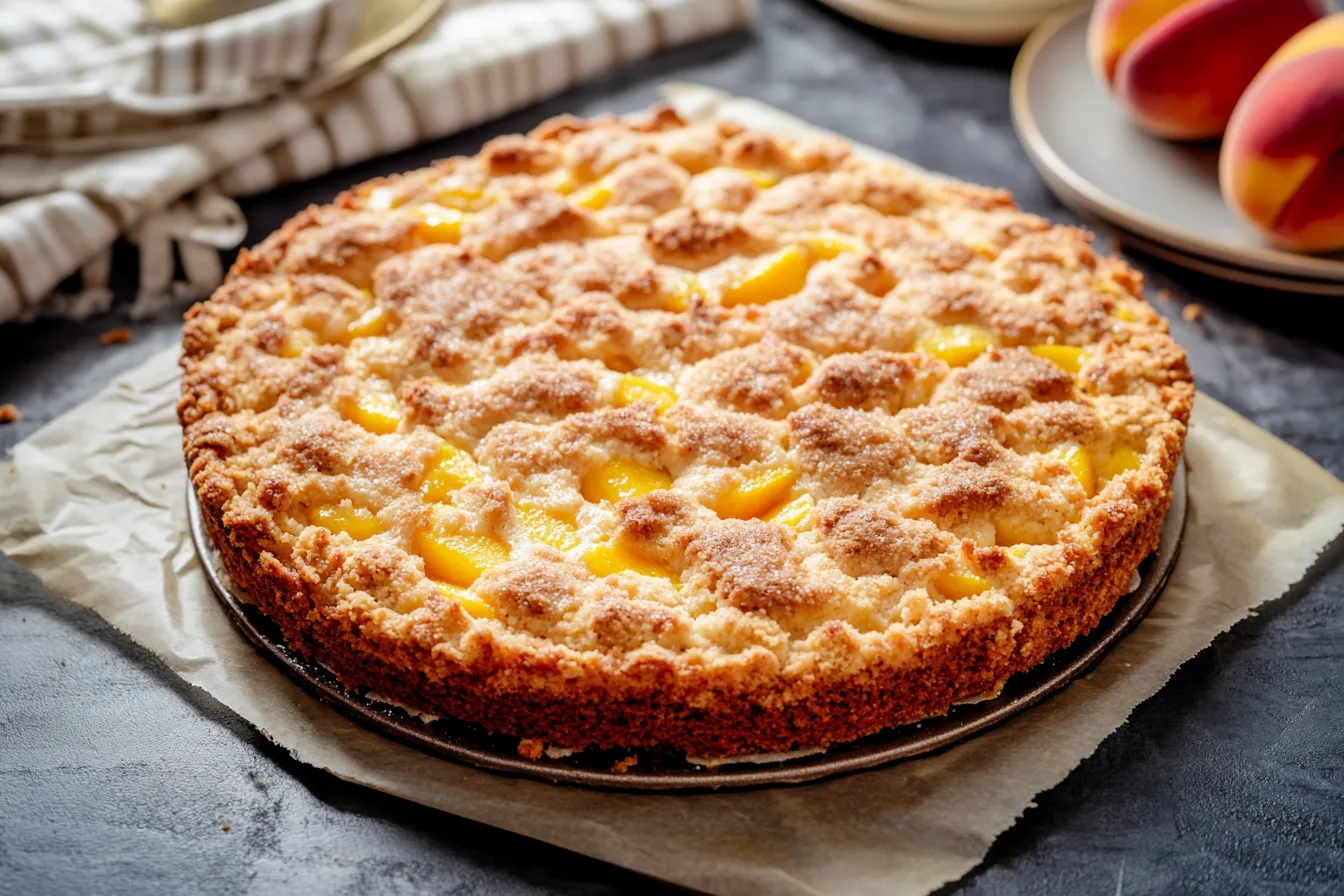 Peach Cobbler Dump Cake