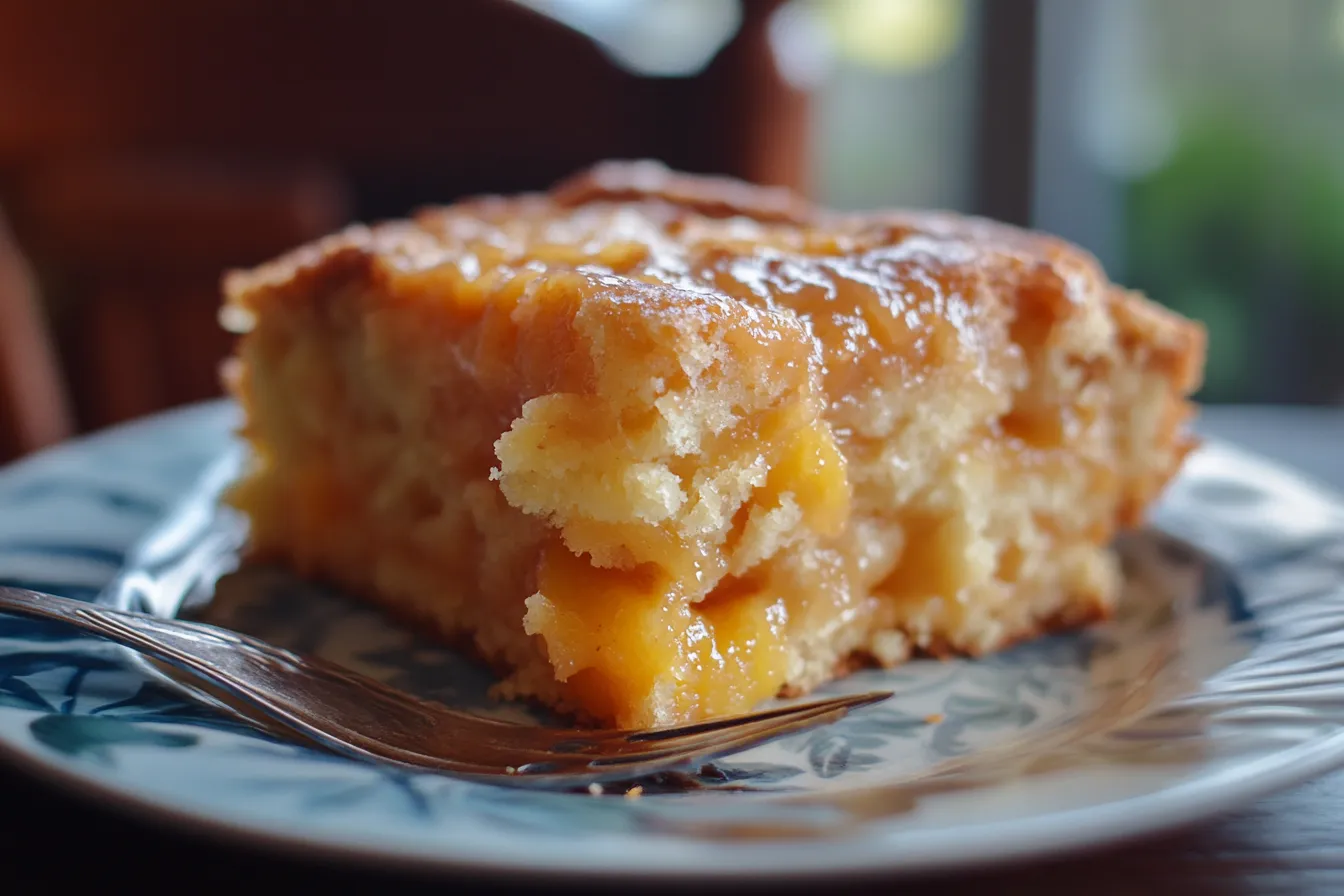 Peach Dump Cake Recipe