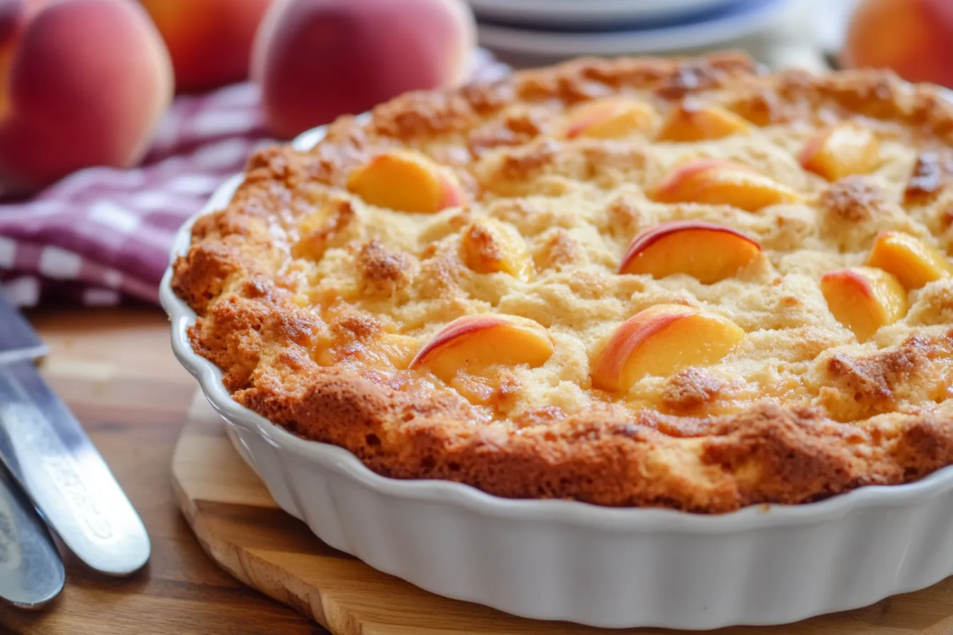 Peach Dump Cake