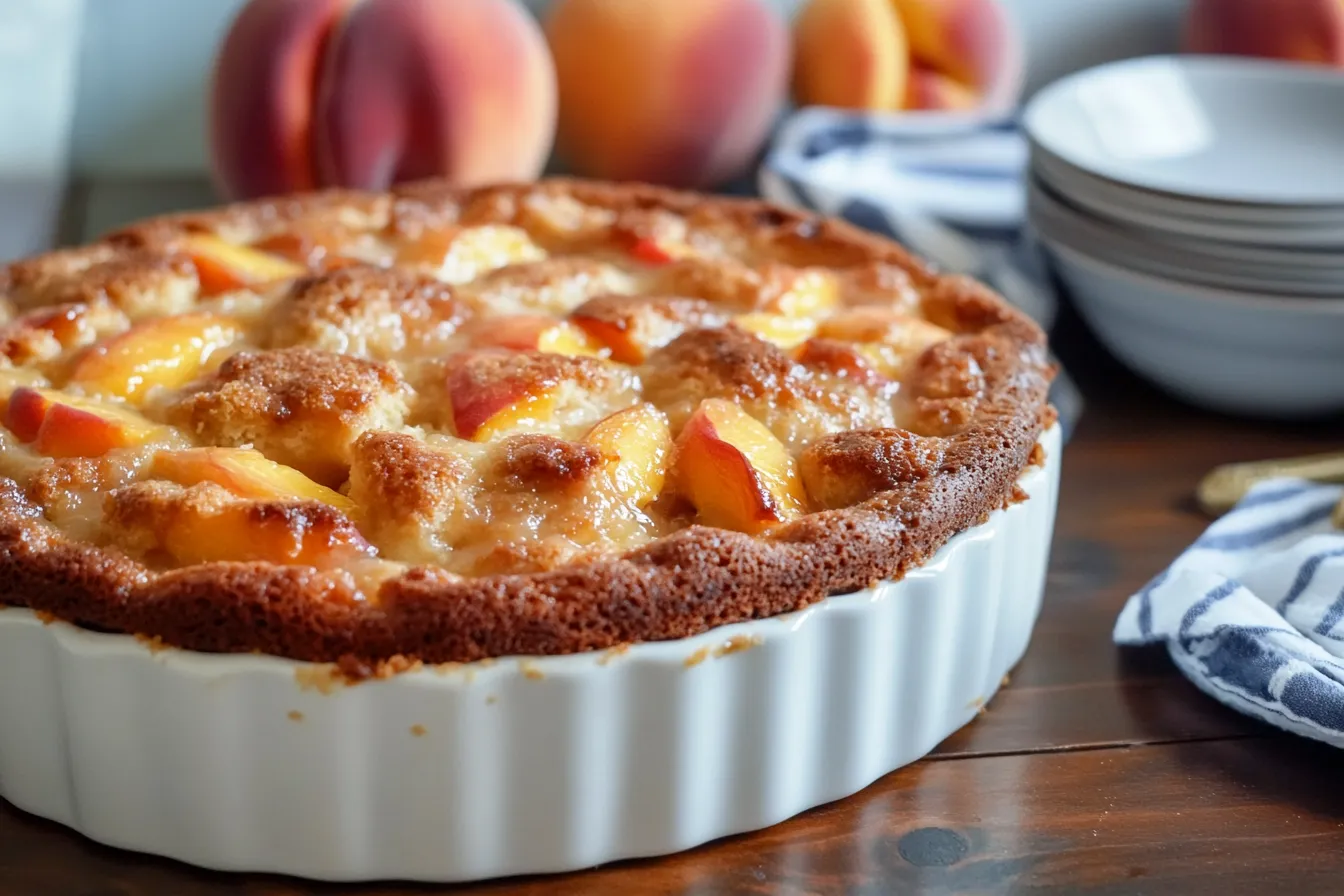 Peach Dump Cake